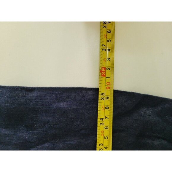 J.Crew Shift Dress Embroidered Button Back Sleeveless Blue Linen Resorts New XS - Picture 7 of 8